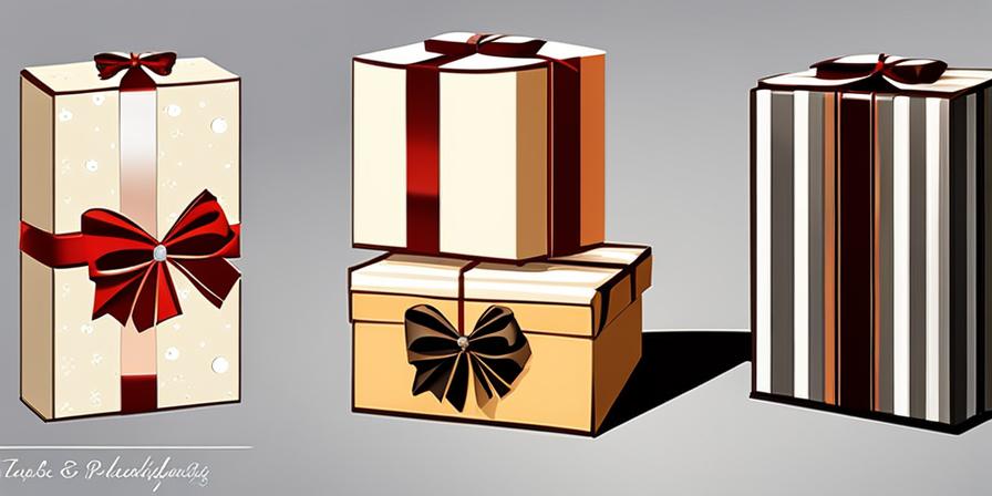 Caja de regalo elegante con lazo