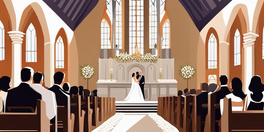 Ceremonia de boda en iglesia católica
