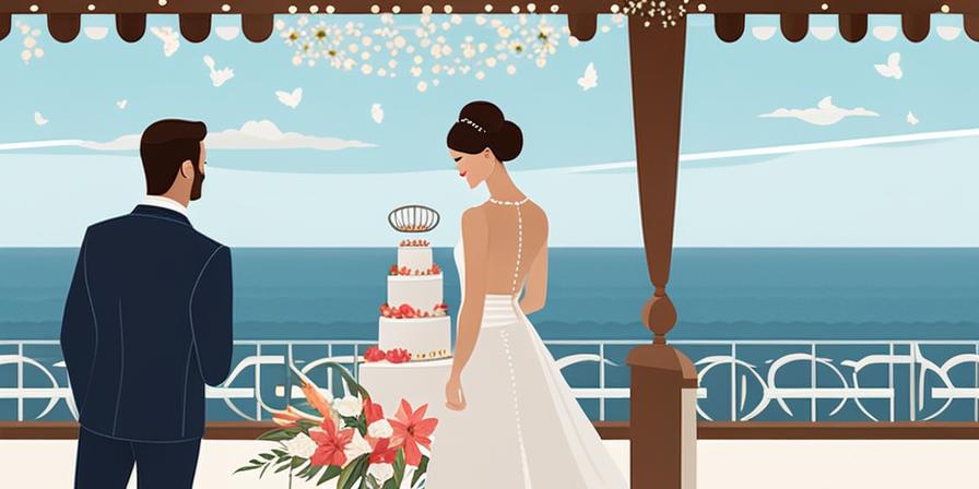 Pareja de novios se casa en ceremonia frente al mar