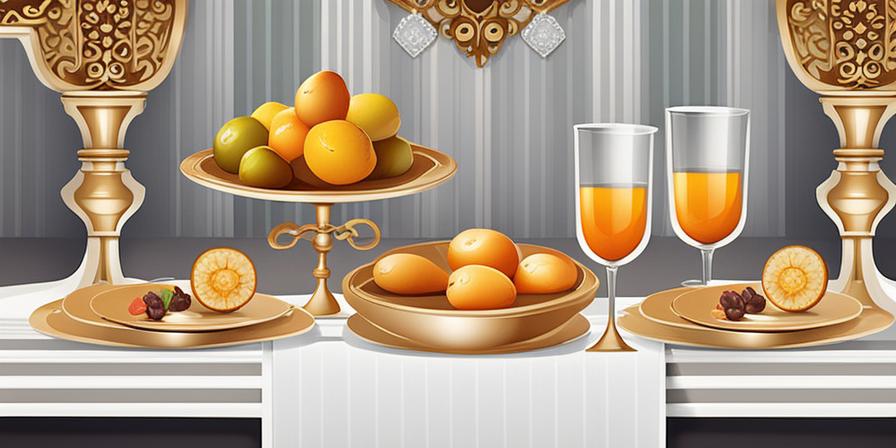 Mesa llena de deliciosos platos y decoración elegante