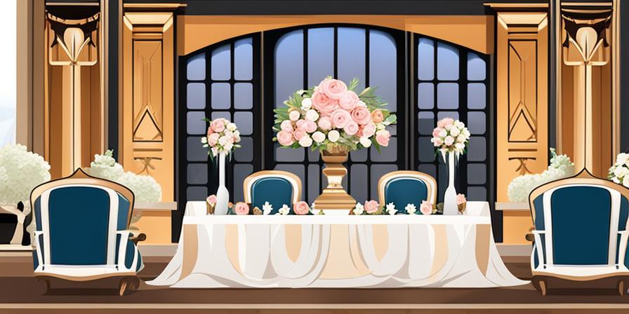 Una mesa de boda mágica y encantadora