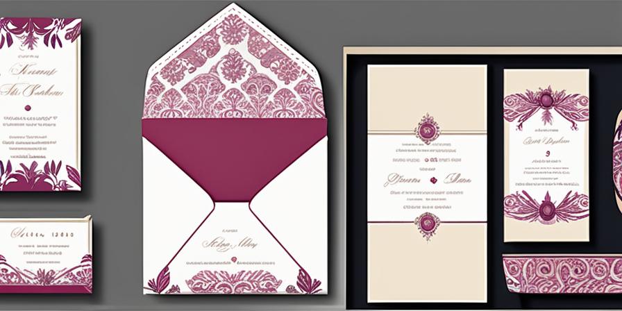 Invitaciones de boda con variados diseños en el fondo