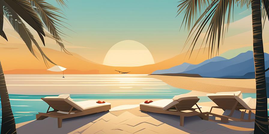 Playa paradisíaca con lista de invitados seleccionados
