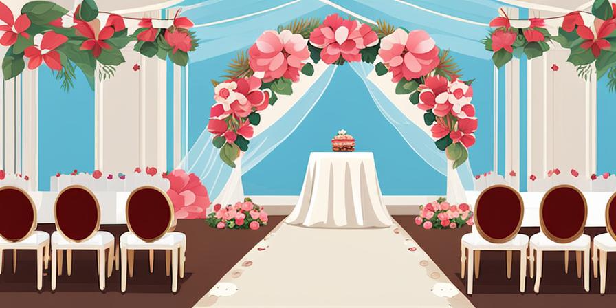 Mesa de boda elegante decorada