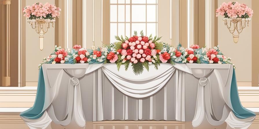 Mesa de boda con flores coloridas