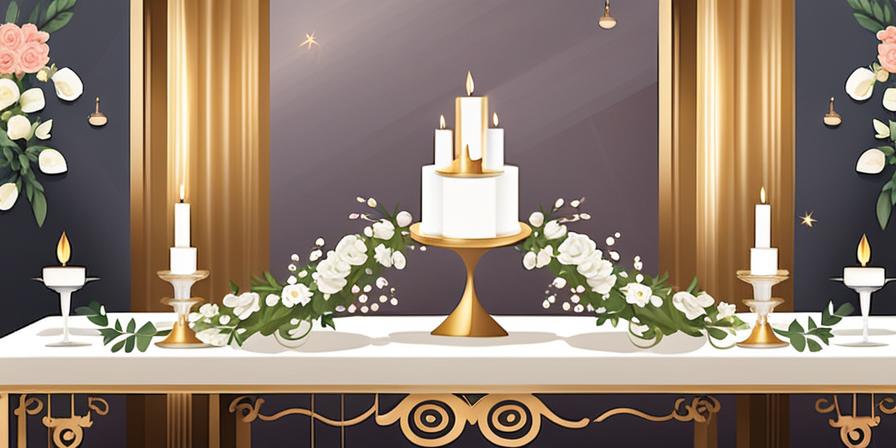 Mesa de boda decorada con flores y velas