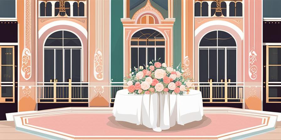 Pastel de boda elegante y colorido