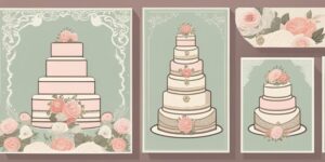 Pastel de boda vintage con encaje, flores y colores pastel