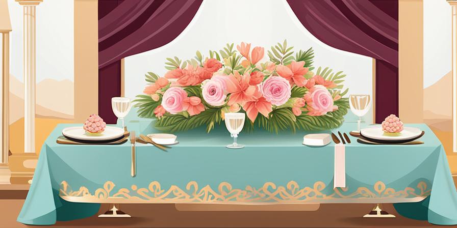 Pastelería de bodas excepcional en una mesa elegante