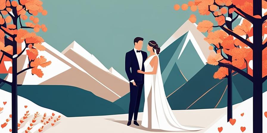 Recién casados en montaña rusa con paisajes impresionantes