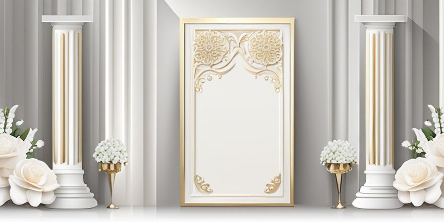 Tarjetas de boda elegantes y modernas en relieve sobre fondo blanco