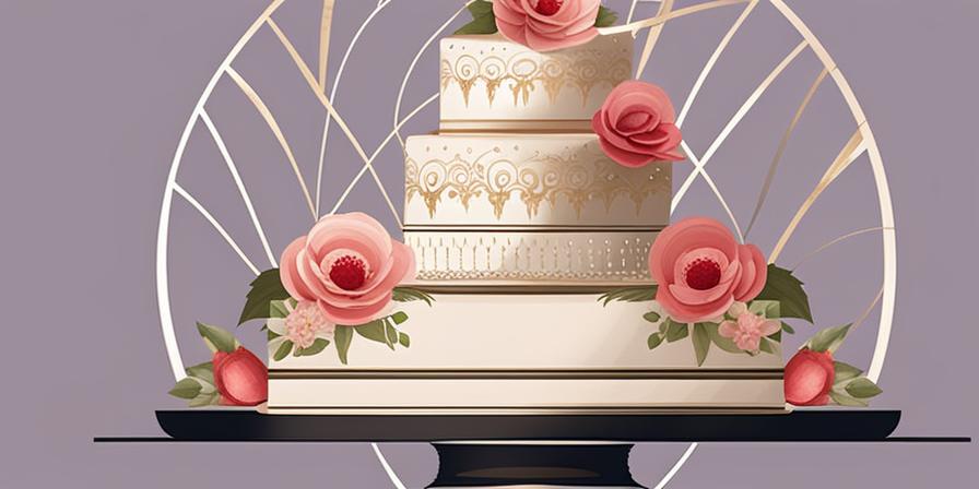 Tarta de bodas decorada con temas personalizados
