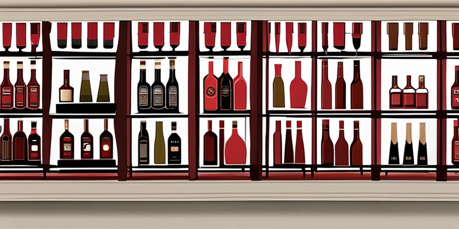 Tipos de vino y cajas de regalo en presentación variada