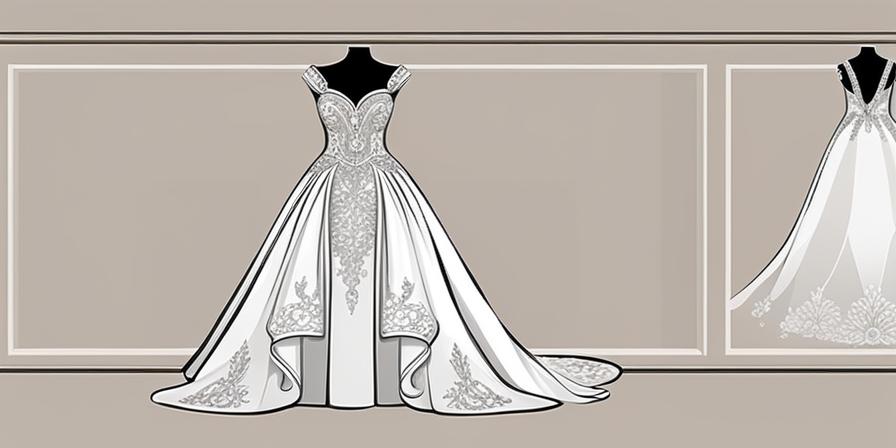Vestido de novia blanco con detalles elegantes