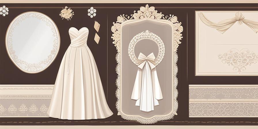 Vestido de novia elegante con lazo romántico